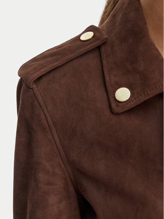 Armani Exchange Armani Exchange Usnjena jakna XW001924 AF21549 U6136 Rjava Regular Fit