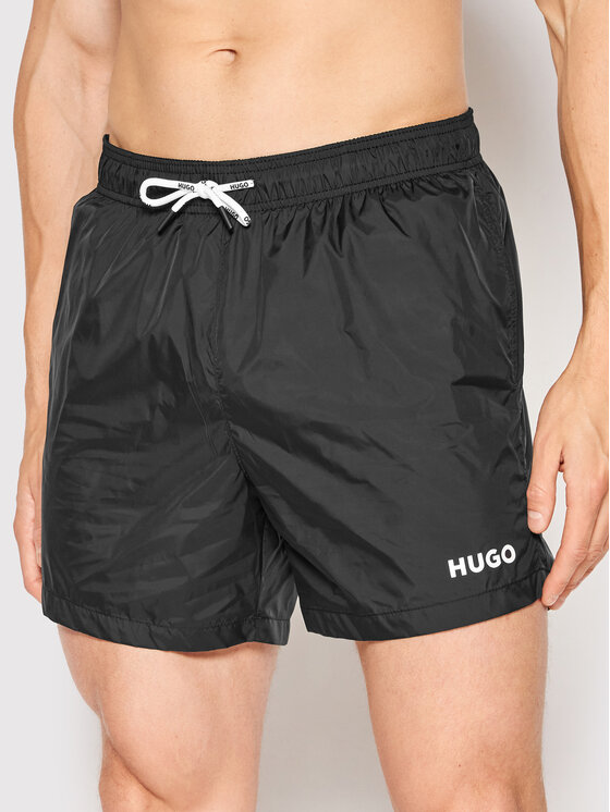 HUGO Hugo Plavecké šortky Haiti 50469312 Černá Regular Fit