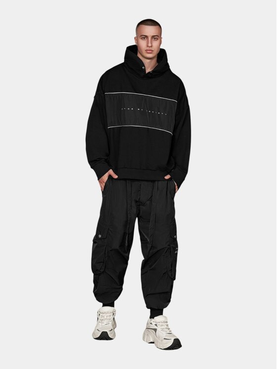 MADE BY SOCIETY MADE BY SOCIETY Kurtka anorak Hanorac Society Block - H16844 Czarny Basic Fit