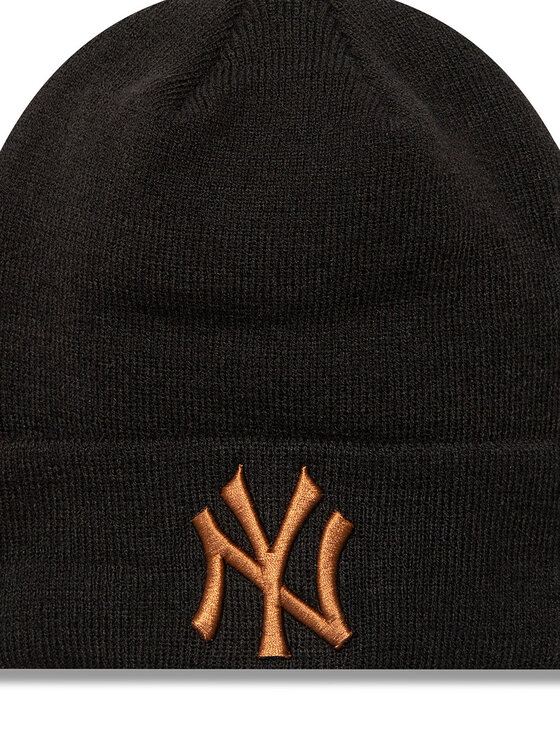 New Era New Era Σκούφος New York Yankees League Essential Cuff Knit Beanie 60580722 Μαύρο
