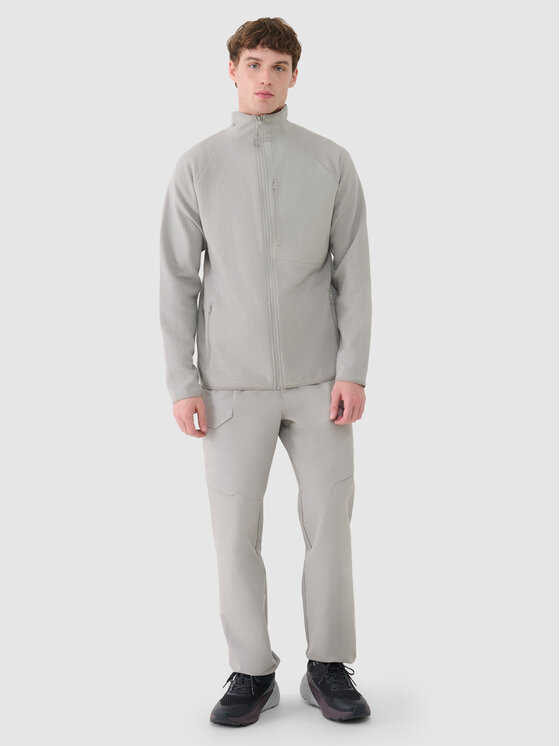 4F 4F Bluza HALNY Szary jasny Regular Fit