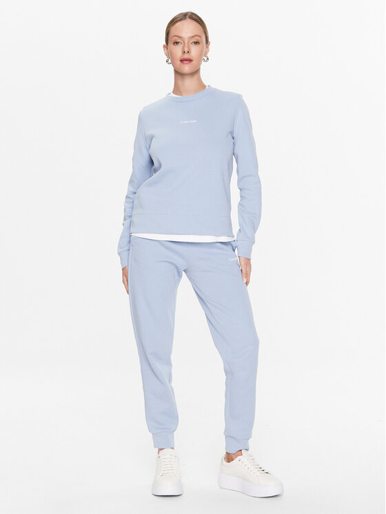 Calvin Klein Calvin Klein Spodnie dresowe Micro Logo Essential K20K204424 Niebieski Regular Fit