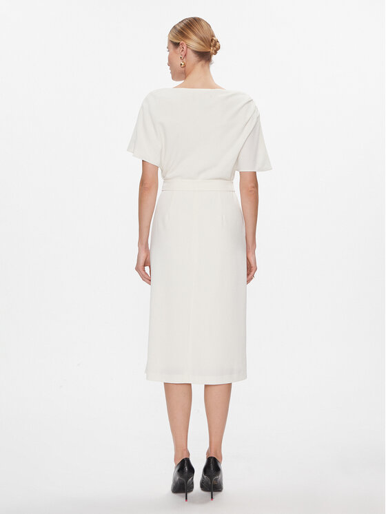 DKNY DKNY Sukienka codzienna DD3J233A Écru Regular Fit