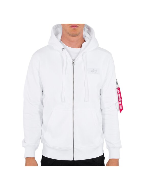Alpha Industries Alpha Industries Mikina AI.128342-09-M Biela Regular Fit