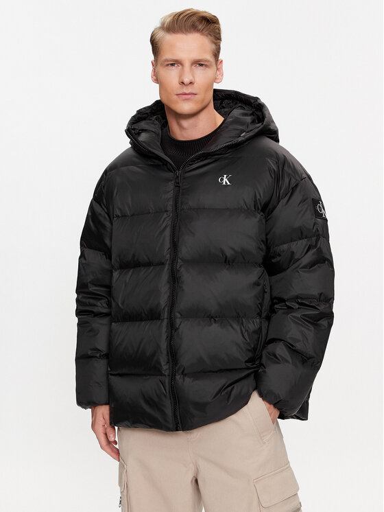 Calvin Klein Jeans Calvin Klein Jeans Pūkinė striukė J30J324077 Juoda Relaxed Fit