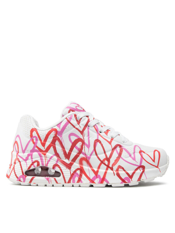 Skechers Sneakersy Uno Spread The Love 155507/WRPK Biela