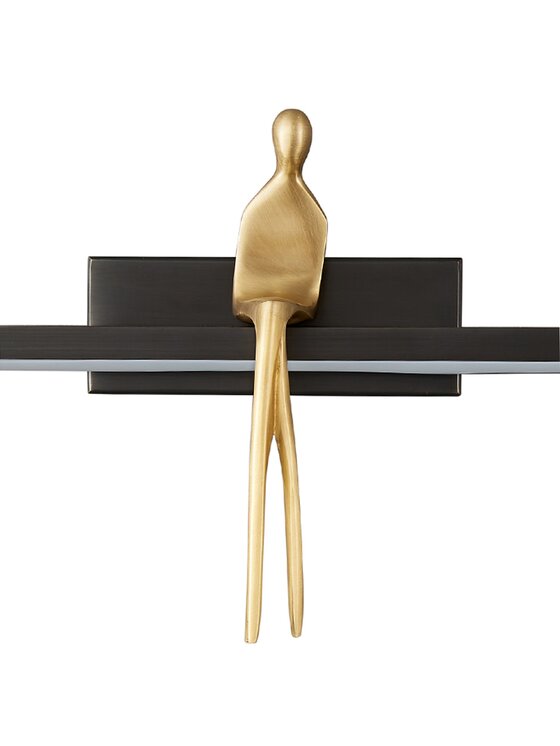 MIAhome MIAhome Kinkiet Lampa ścienna AMICI czarna 31 cm Czarny