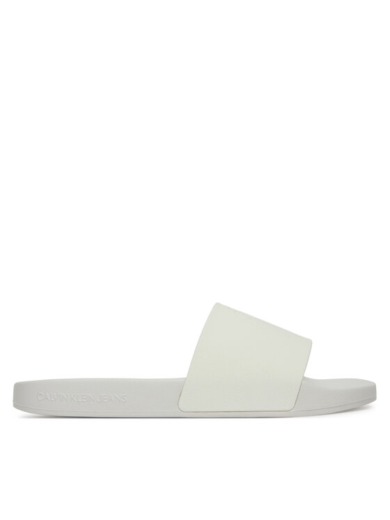 Damskie Klapki Calvin Klein Jeans, Rozmiar 36, Białe, Slide Monogram Tpu YW0YW01715