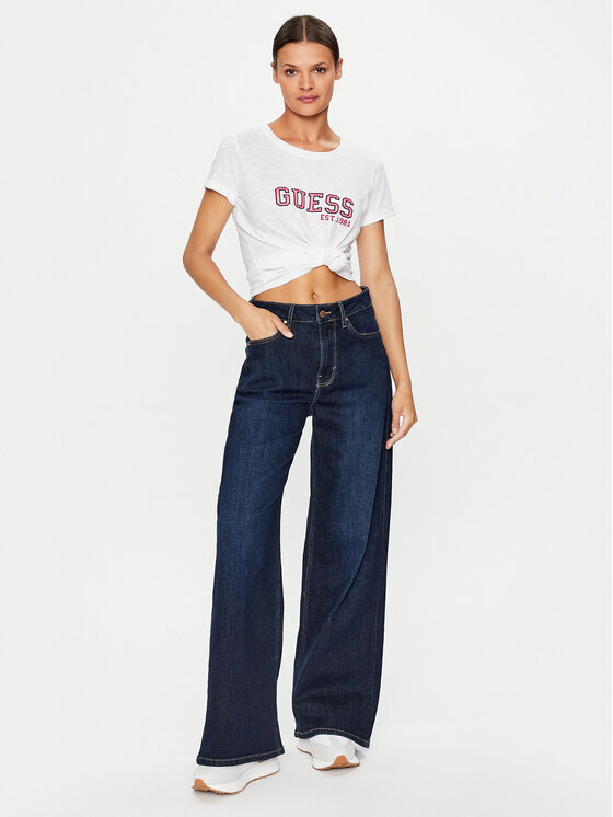 Guess Guess T-särk W3YI35 K8G01 Valge Regular Fit