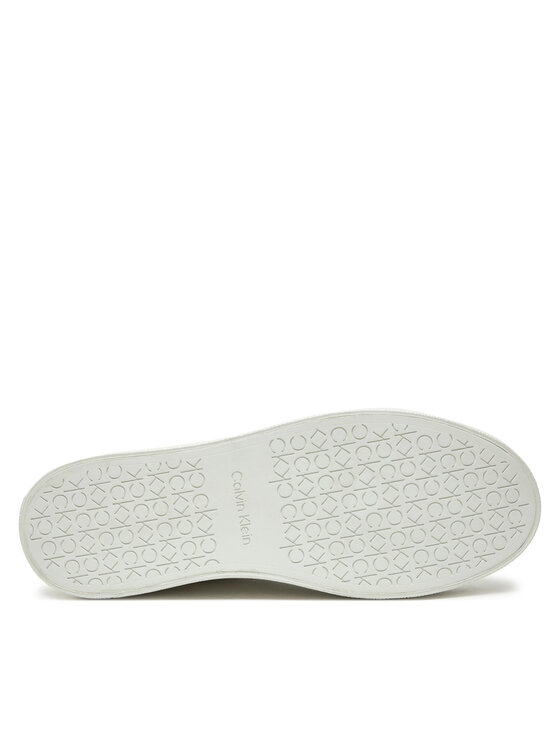 Calvin Klein Calvin Klein Laisvalaikio batai Vulc Lace Up Texture Fox - Lth HW0HW02439 Balta