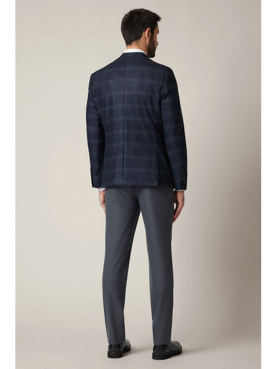 Lancerto Lancerto Marynarka Gesualdo MA131225000008 Granatowy Slim Fit