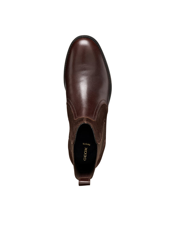 Geox Geox Gležnjarji Chelsea D Esmeena D6811D 4322 C6677 Temno rjava