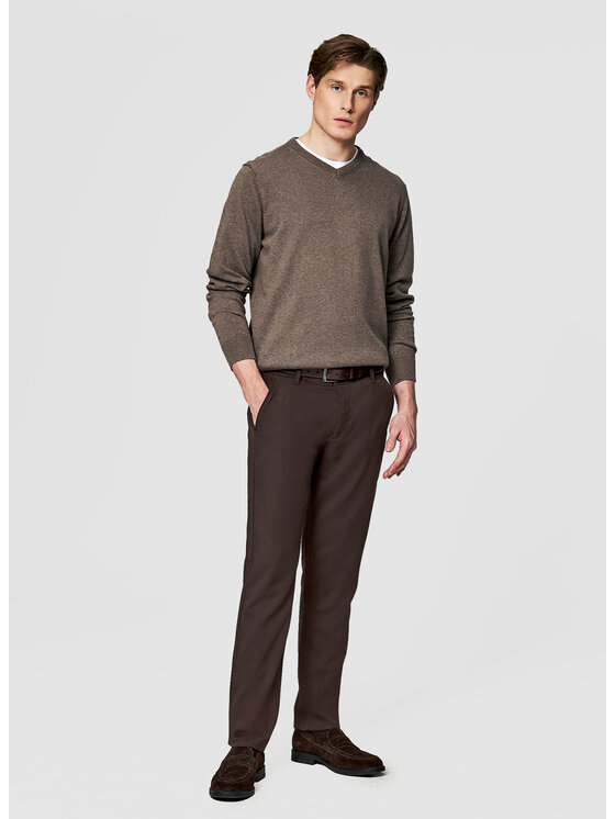 Pako Lorente Pako Lorente Sweter P26SB-2X-002 Brązowy Classic Fit