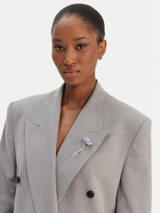 HUGO HUGO Bleizers Antegi 50554018 Pelēks Relaxed Fit