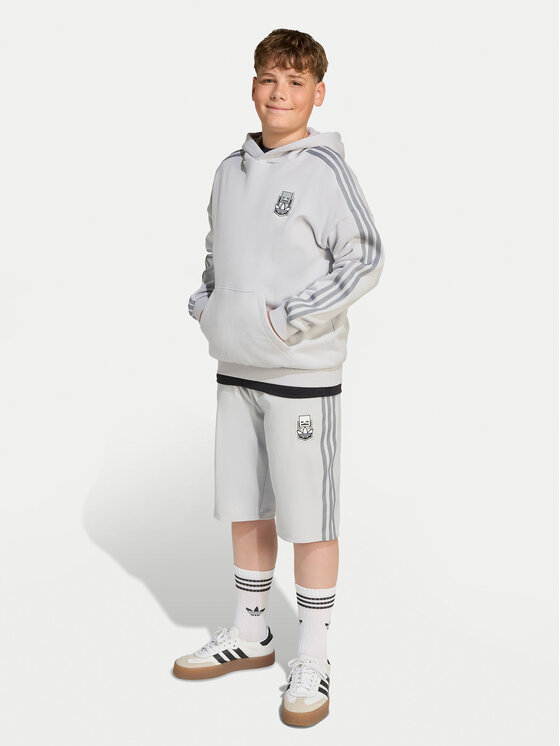 adidas adidas Bluza Minecraft JW7725 Szary Loose Fit