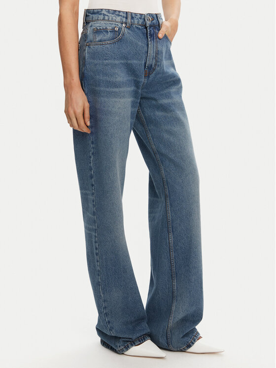 AMI PARIS Jeansy FTR450.DE0046 Granatowy Regular Fit