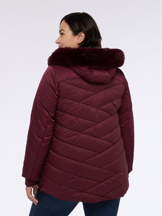 Fiorella Rubino Fiorella Rubino Giubbotto piumino F005T001422N036 Bordeaux Regular Fit