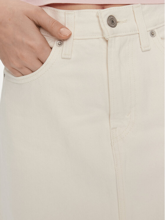 Levi's® Levi's® Spódnica jeansowa A7512-0002 Écru Regular Fit
