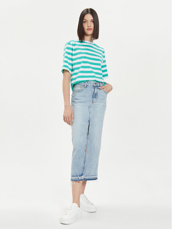 United Colors Of Benetton United Colors Of Benetton T-krekls 34KUD107E Zaļš Comfort Fit
