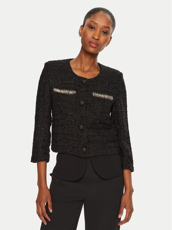 Rinascimento Rinascimento Strickjacke CFC0019573002 Schwarz Regular Fit