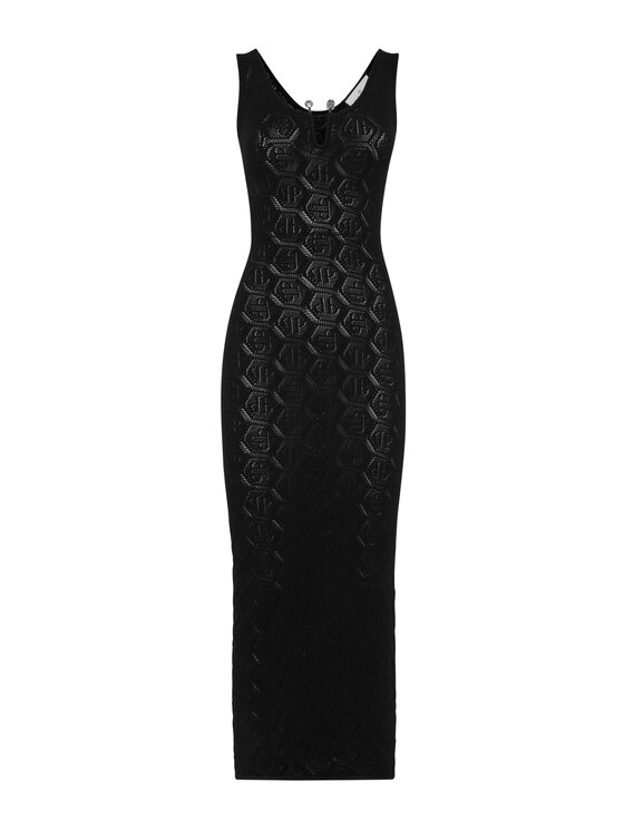 PHILIPP PLEIN PHILIPP PLEIN Sukienka dzianinowa 24161 Czarny