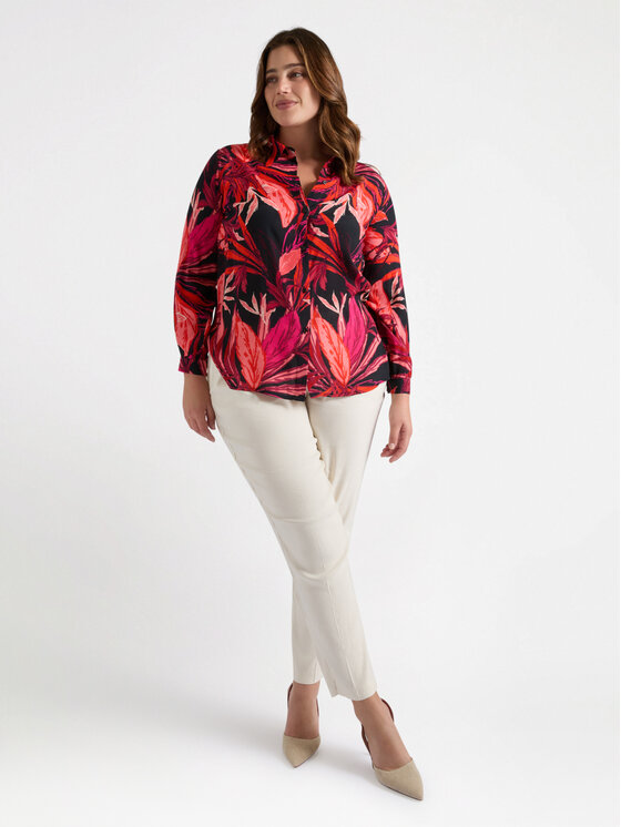 Fiorella Rubino Fiorella Rubino Koszula 5038T001380N0Z3 Czarny Regular Fit