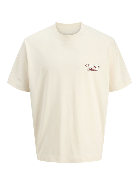 Jack & Jones Jack & Jones T-Shirt Norrebro Typo 12282898 Εκρού Regular Fit