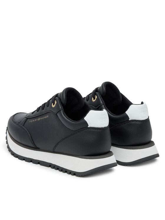 Tommy Hilfiger Tommy Hilfiger Сникърси Low Cut Lace-Up T3A9-33996-1355X Черен