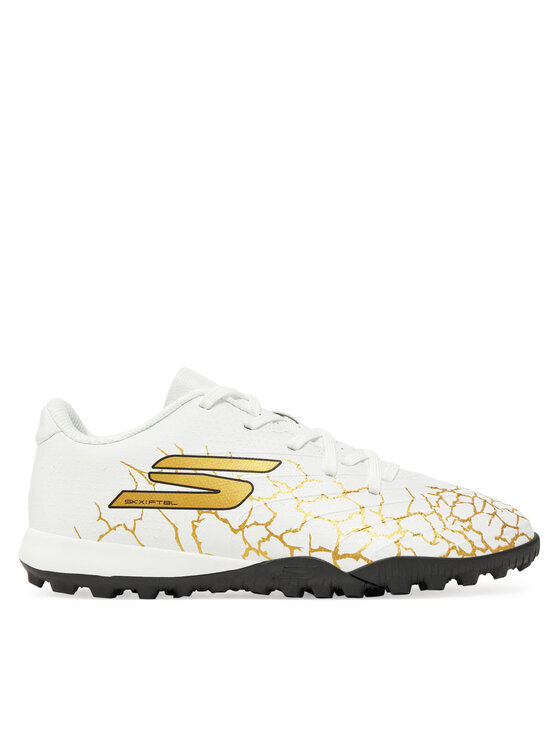 Ghete pentru fotbal Skechers SKX_1.5 Jr Youth TF 252063L/WBGD Alb