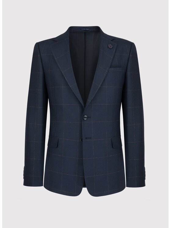 Pako Lorente Pako Lorente Garnitur P22WF-4G-001 Granatowy Slim Fit
