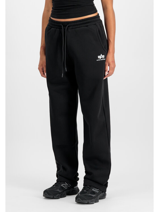 Alpha Industries Alpha Industries Joggery Basic Small Logo Jogger Women Czarny Loose Fit