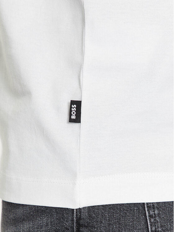 BOSS Boss Marškinėliai Tiburt 412 50495689 Balta Regular Fit