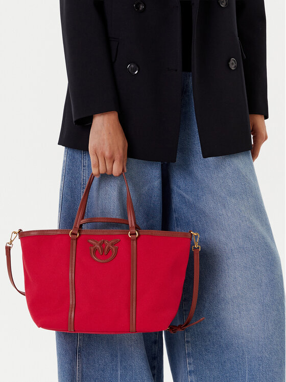 PINKO PINKO Handtasche Miranda Shopper Classic PE 25 PLTT 104714 A2G2 Rot