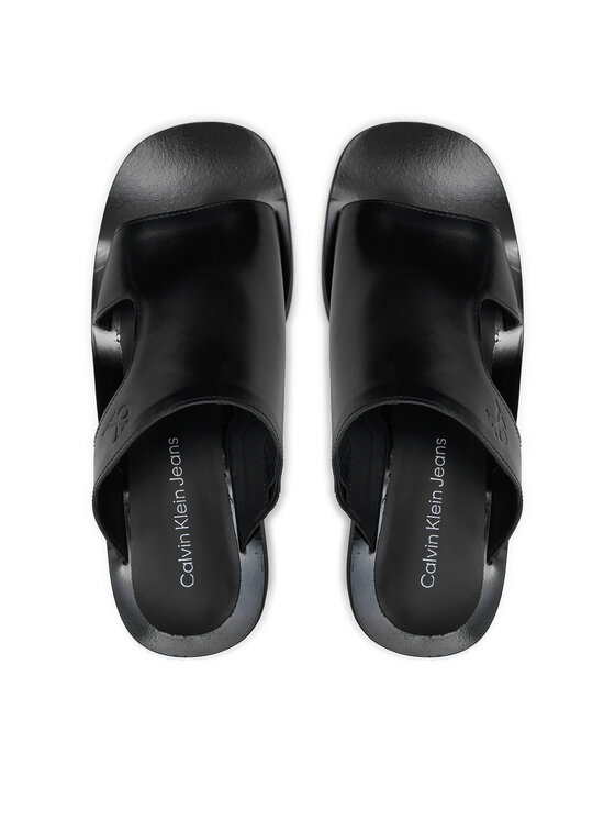 Calvin Klein Jeans Calvin Klein Jeans Pantoletten 5 Heel Sandal Lh Mg Mtl YW0YW01500 Schwarz