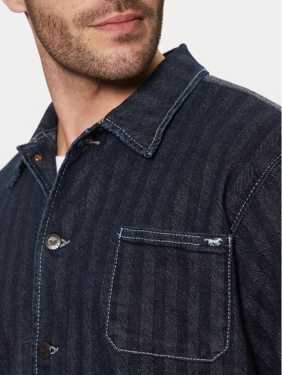 Mustang Mustang Jeansjacke Monowi 1015900 Dunkelblau Boxy Fit