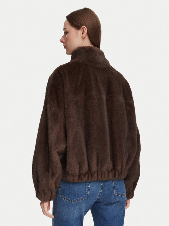 Weekend Max Mara Weekend Max Mara Karusnahk Anemone 2625086021 Tumepruun Regular Fit