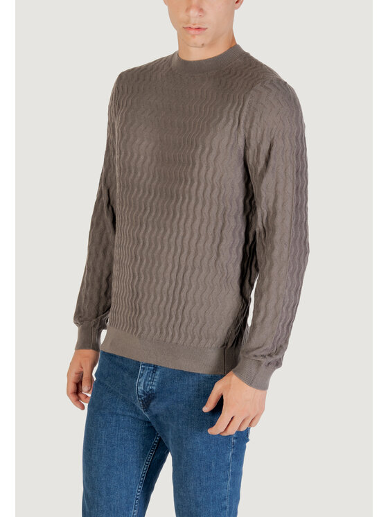 Armani Exchange Armani Exchange Maglione PULLOVER Marrone Over Fit