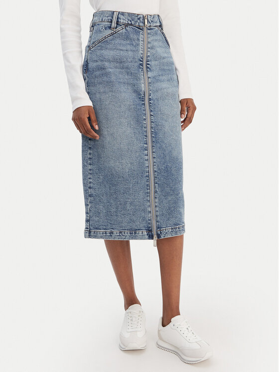 Calvin Klein Jeans Calvin Klein Jeans Φούστα τζιν LV047E710G Μπλε Regular Fit