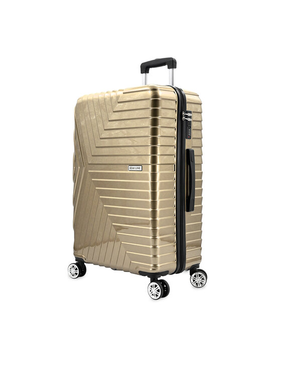 Semi Line Semi Line Mittlerer Koffer T5763-2 Goldfarben