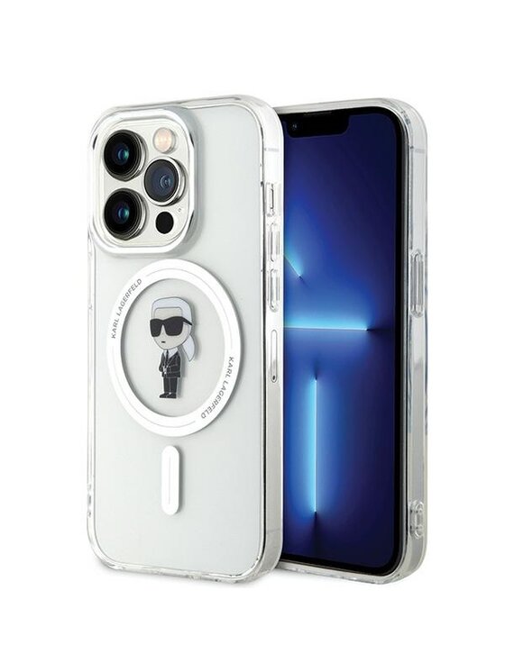 KARL LAGERFELD KARL LAGERFELD Etui na telefon IML Ikonik MagSafe Przezroczysty
