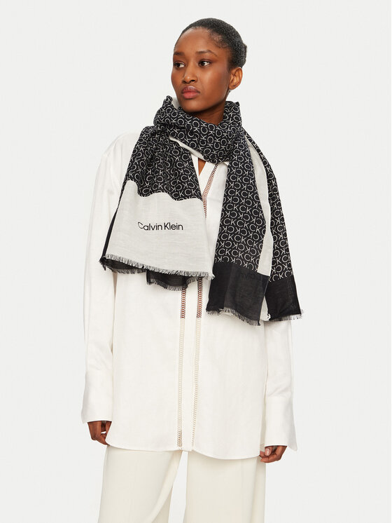 Calvin Klein Šál K60K612895 Čierna