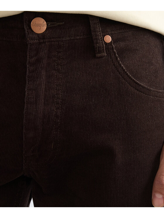 Wrangler Wrangler Spodnie materiałowe 112386859 Brązowy Regular Fit