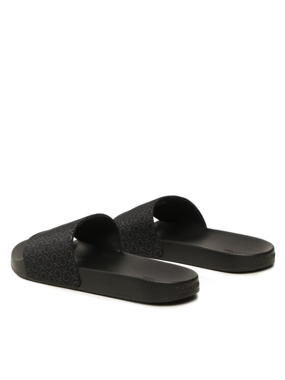 Calvin Klein Calvin Klein Șlapi Pool Slide Mono HM0HM00963 Negru