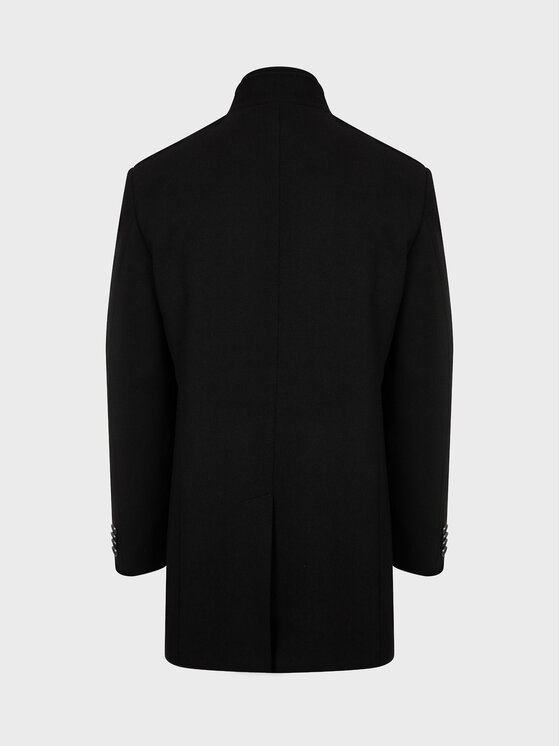 Evenemen Evenemen Płaszcz zimowy VISTA Czarny Slim Fit