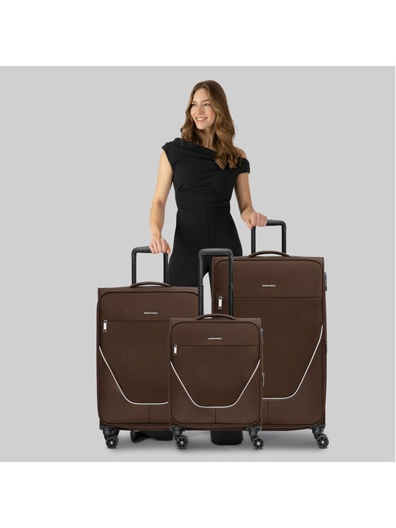 Stratic Stratic Komplet walizek 276300 Brązowy