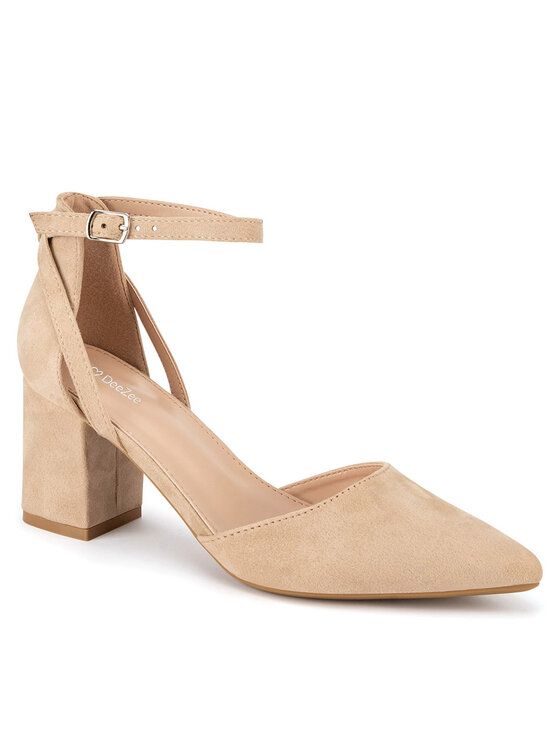 DeeZee DeeZee Czółenka WSS20968-02 Beżowy