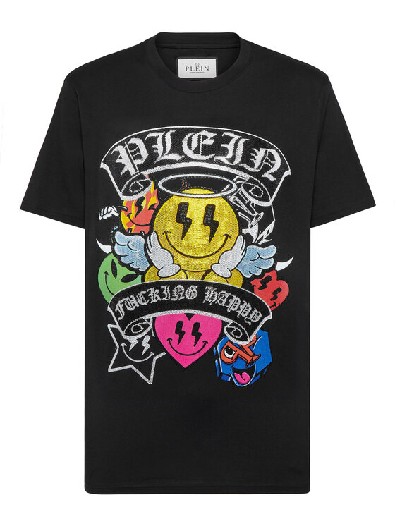 PHILIPP PLEIN PHILIPP PLEIN T-Shirt 22609 Černá Regular Fit