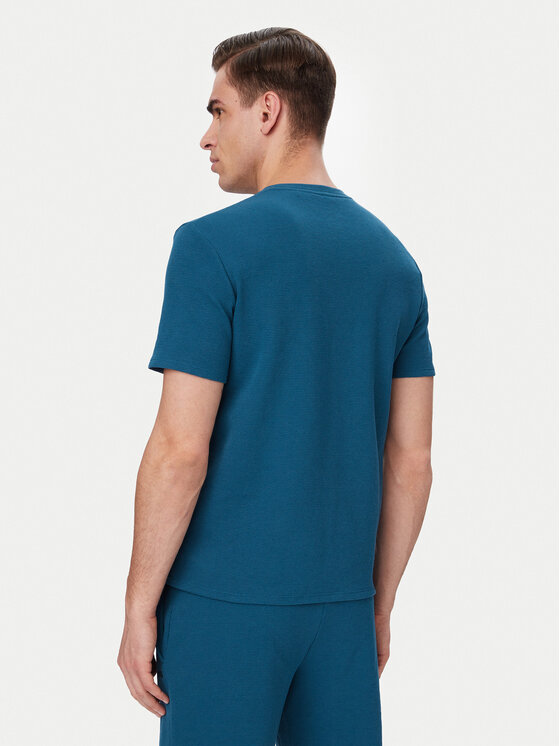 BOSS BOSS Тишърт Waffle 50535892 Син Regular Fit