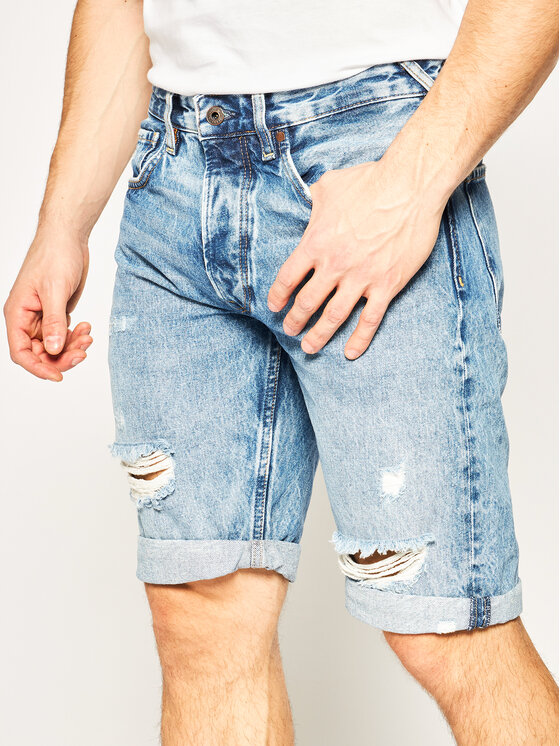 Pepe Jeans Pepe Jeans Džínové šortky PEPE ARCHIVE Callen PM800707 Modrá Relaxed Fit