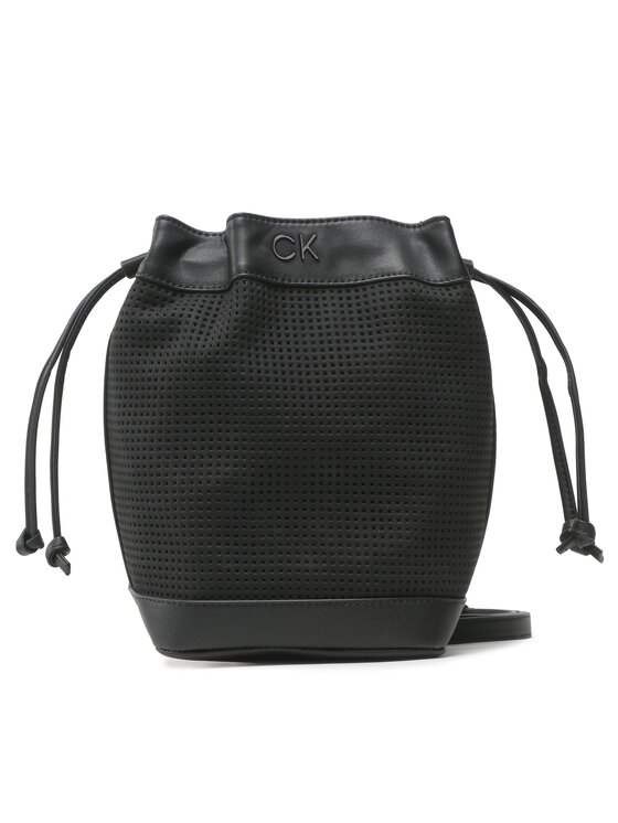 Calvin Klein Geantă Re-Lock Drawstring Bag Sm Perf K60K610636 Negru Bag imagine noua